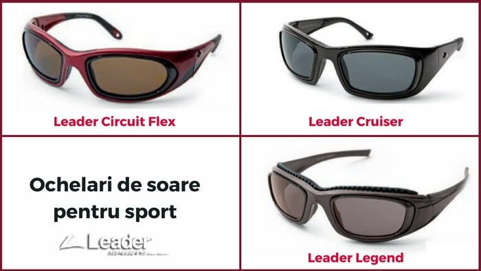 Ochelari de soare pentru sport Leader Circuit Flex, Leader Cruiser si Leader Legend