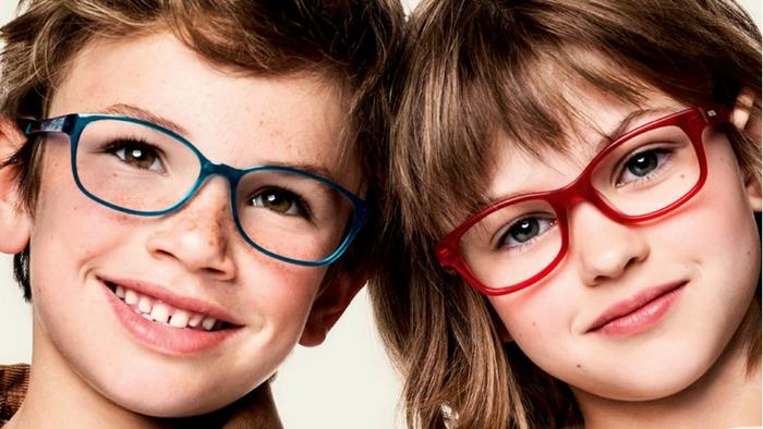 Ochelari de vedere cu rame din plastic, pentru copii
