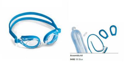 Kit ochelari de inot cu dioptrii pentru adulti - Blue